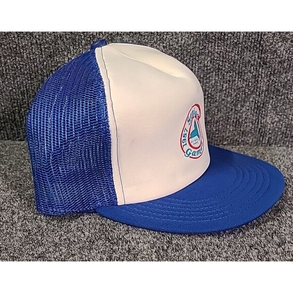 Vintage 1987 Senior Games New York State Trucker Hat Challenger Caps USA - Picture 4 of 6